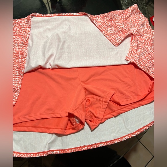 BCG, skort, skirt with shorts underneath, peach orange color, - Picture 2 of 7